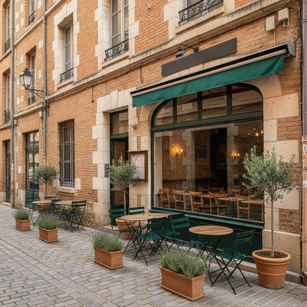 Restaurant 80m² à Toulouse : terrasse - extraction