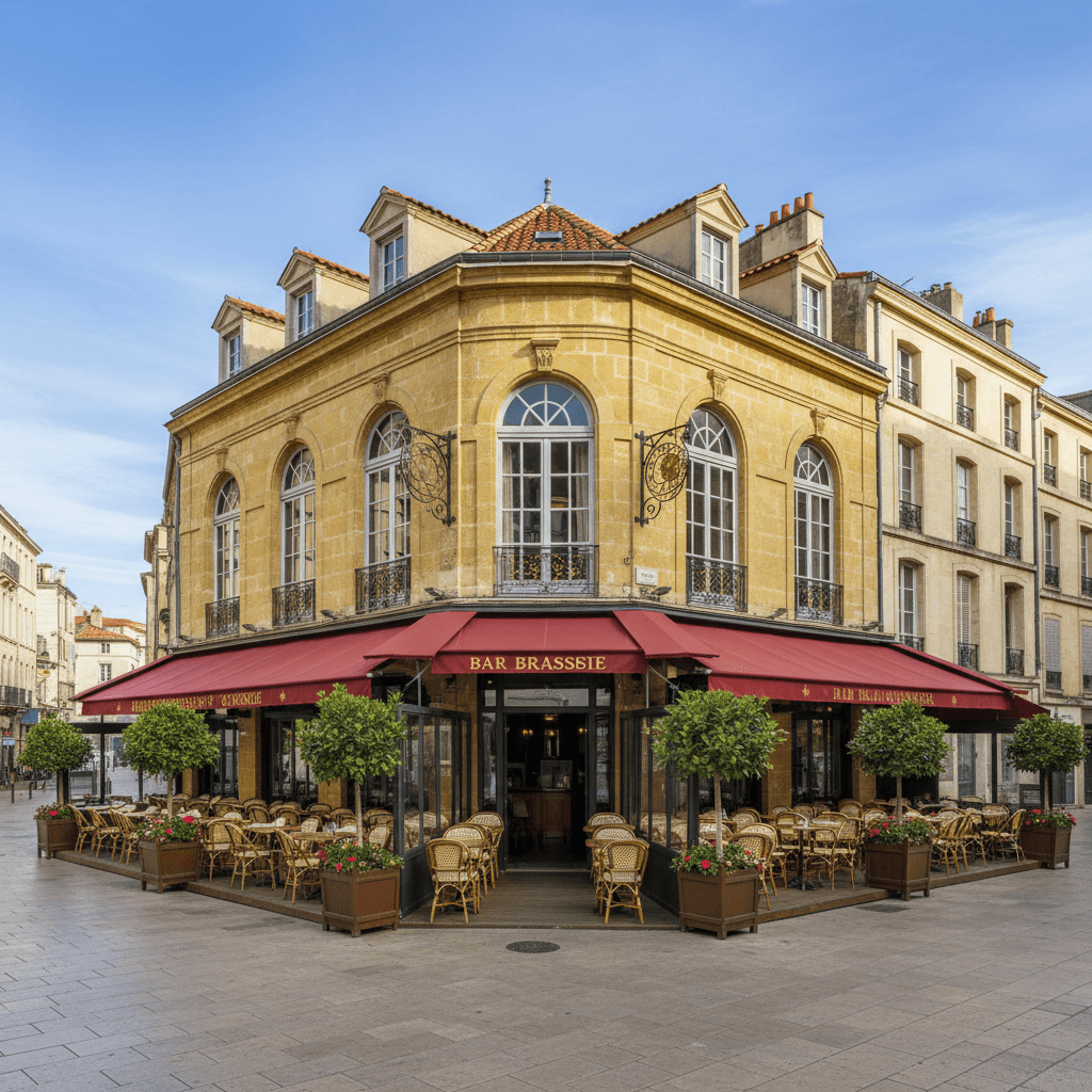 Bar-brasserie 300m² à Montpellier : terrasse - licence IV