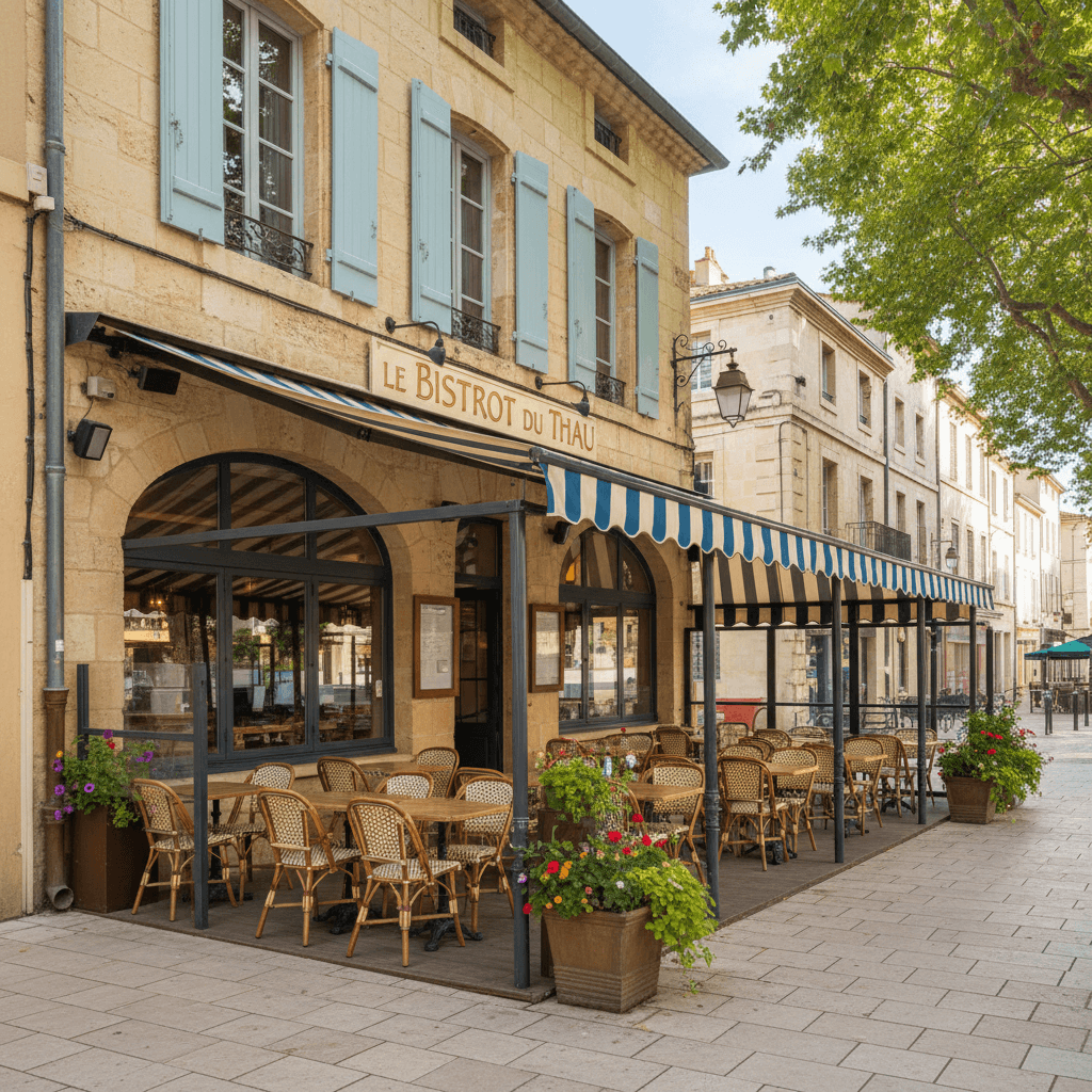 Restaurant 238m² à Montpellier : terrasse - extraction