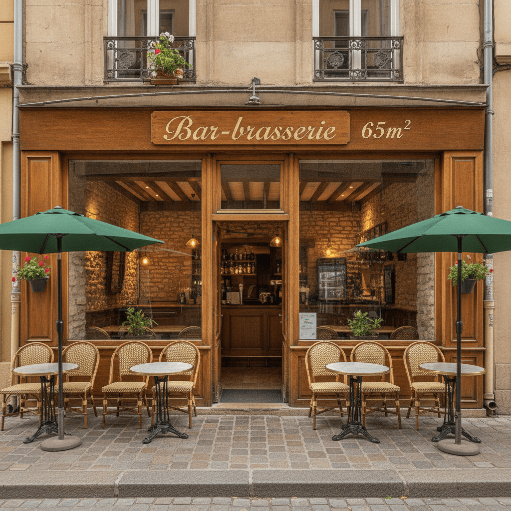 Bar-brasserie 65m² à Lyon : licence IV