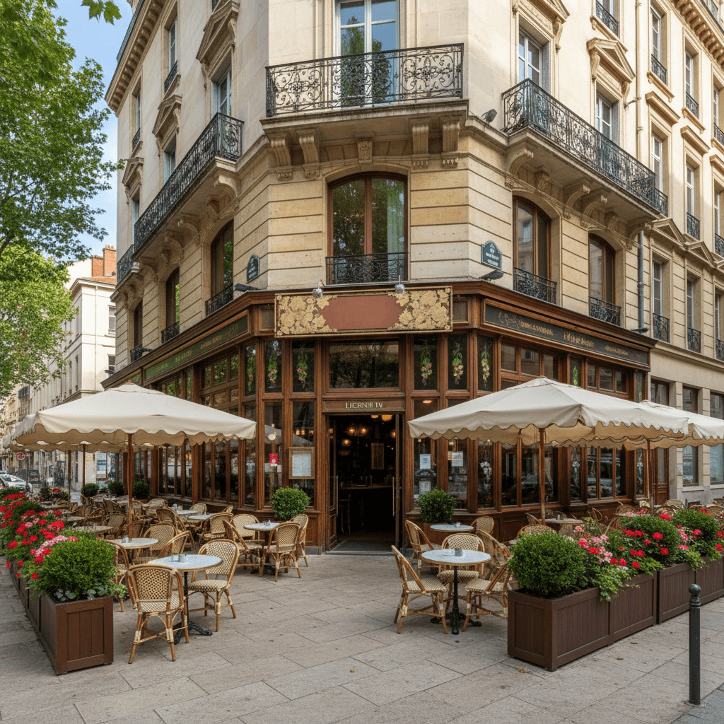 Restaurant à Lyon : terrasse - licence IV