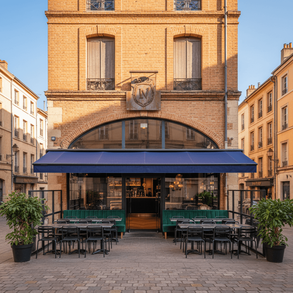 Bar-brasserie 120m² à Toulouse : terrasse - licence IV