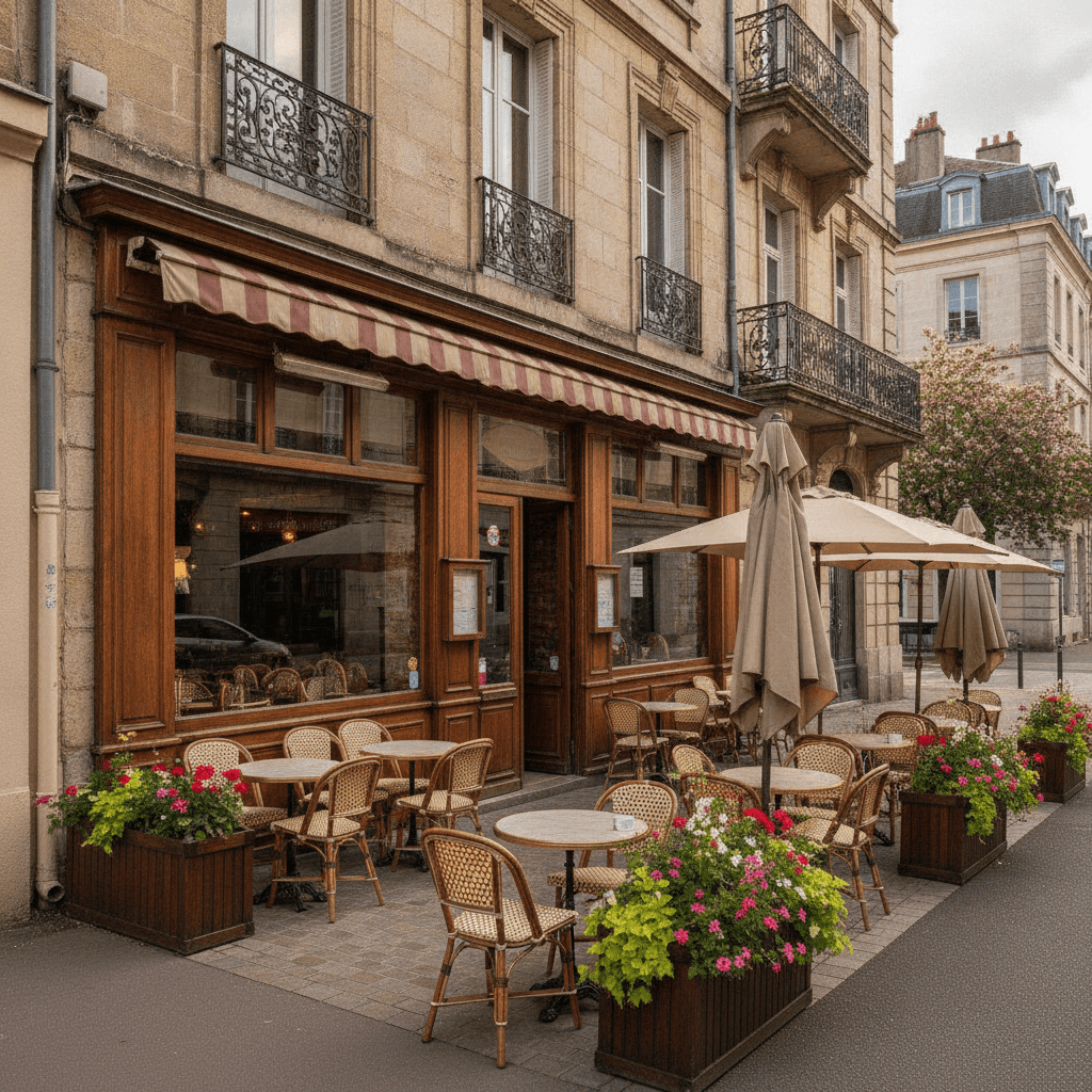 Restaurant 95m² à Nantes : terrasse - extraction