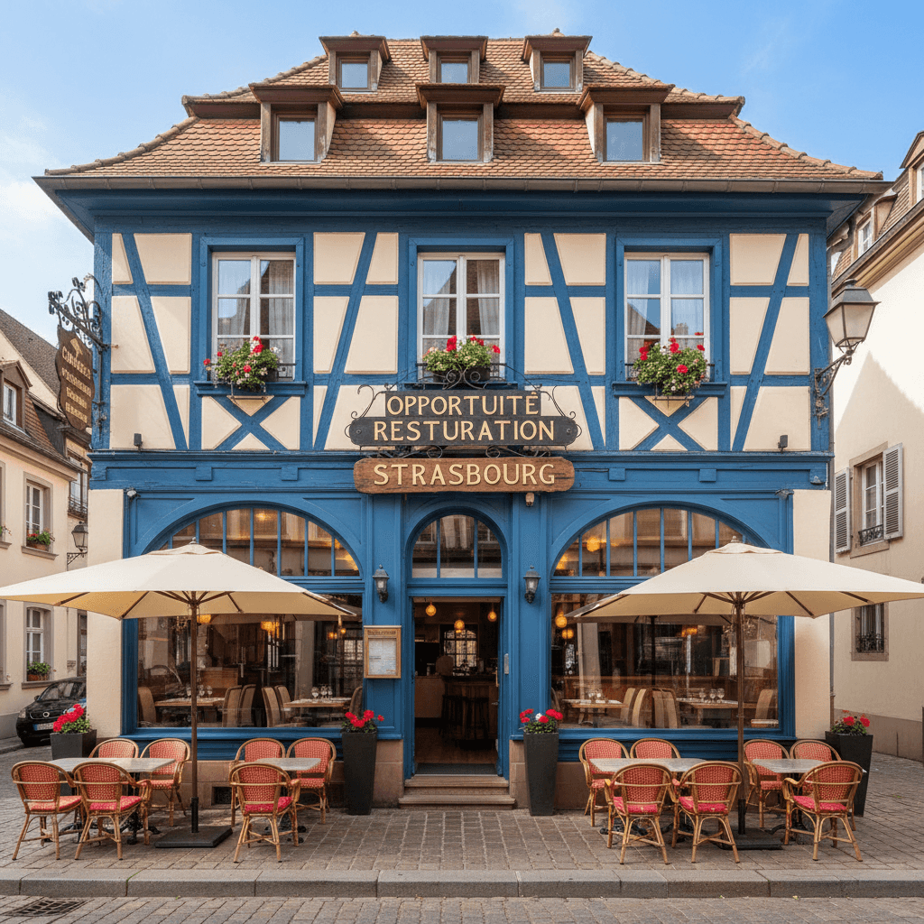 Restaurant 1100m² à Strasbourg : terrasse - licence IV
