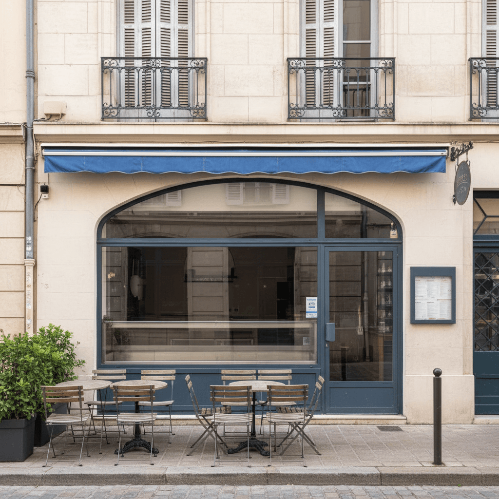 Fast-food à Toulon : terrasse - extraction
