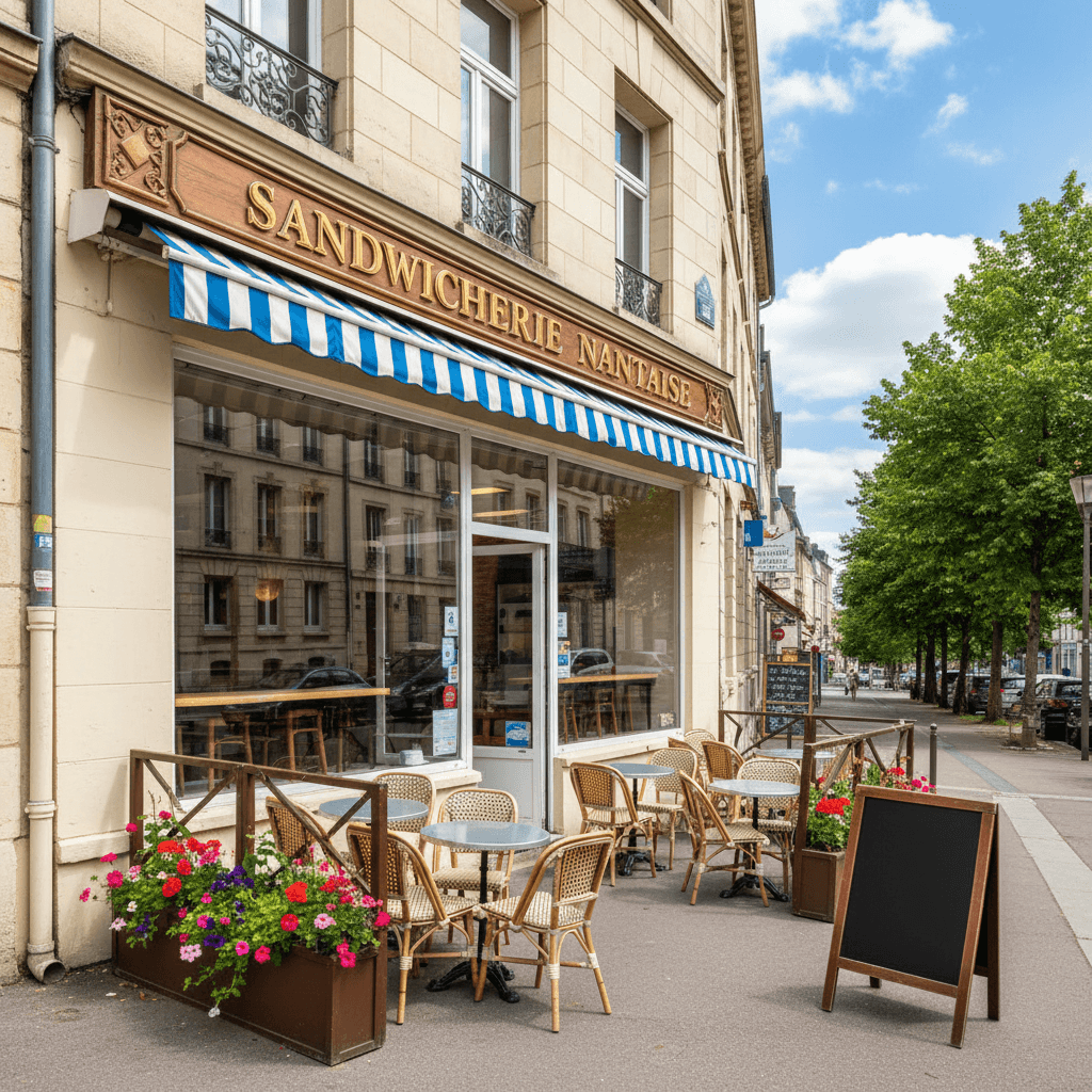 Snack à Nantes : terrasse - extraction