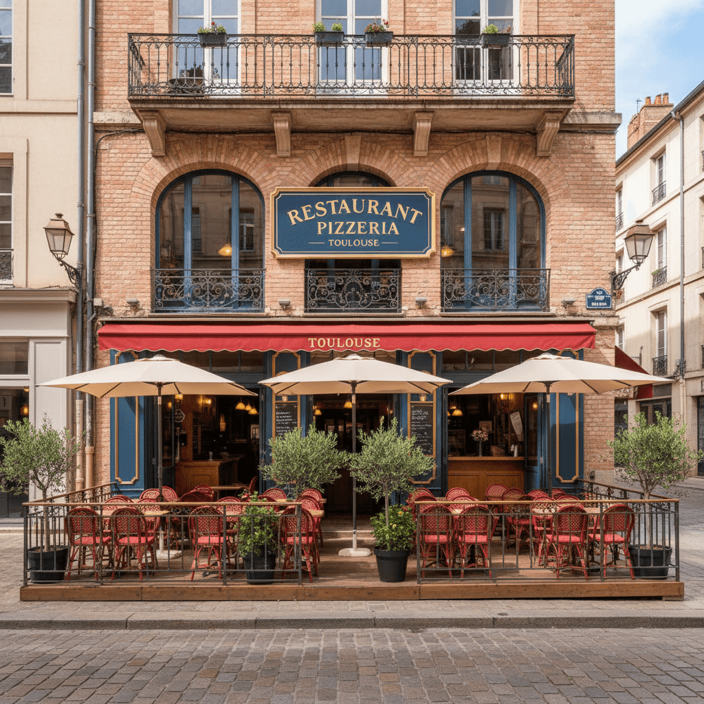 Restaurant à Toulouse : terrasse - extraction