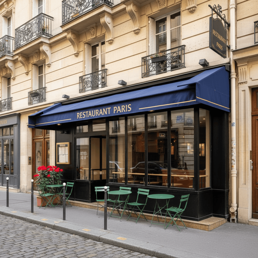Restaurant 30m² à Paris : extraction