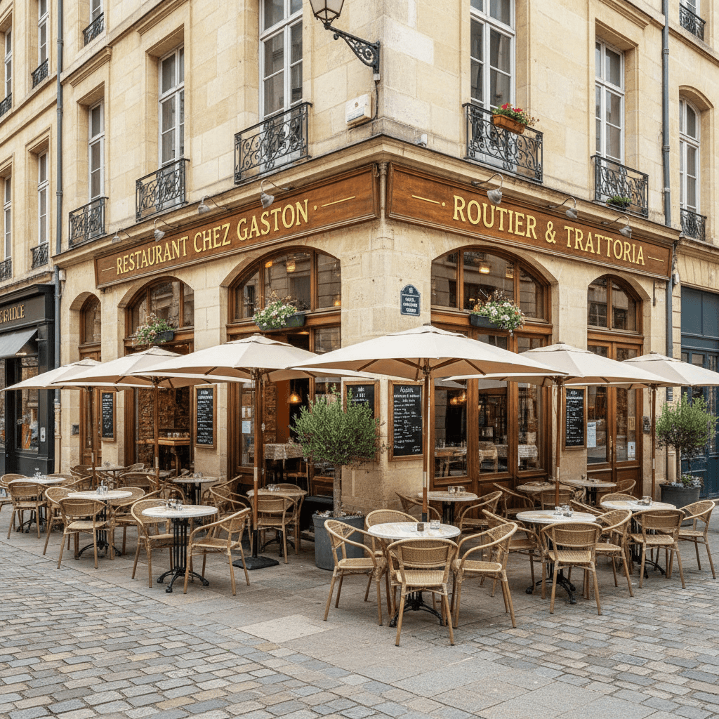 Restaurant 150m² à Bordeaux : terrasse - extraction