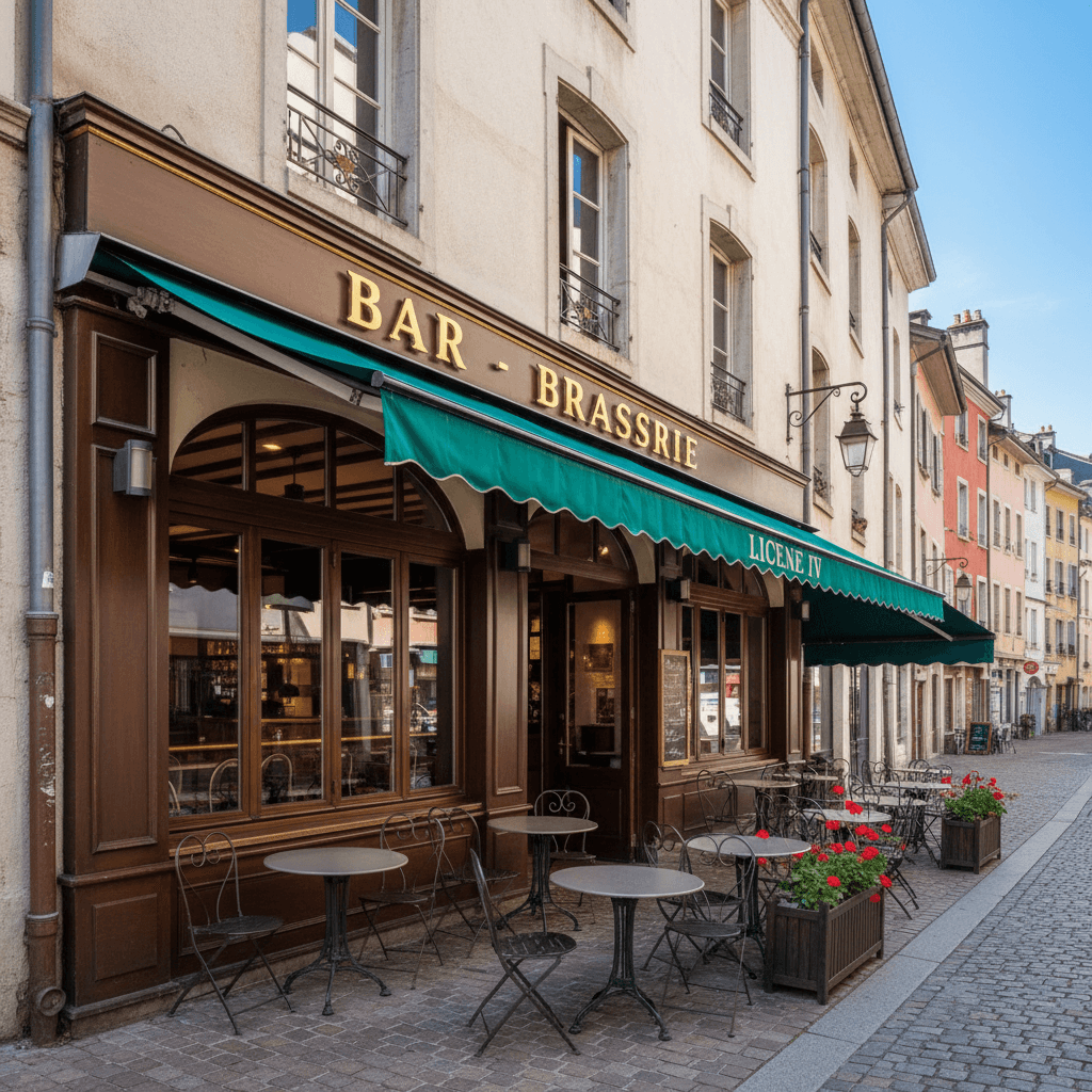 Bar-brasserie à Annecy : terrasse - licence IV