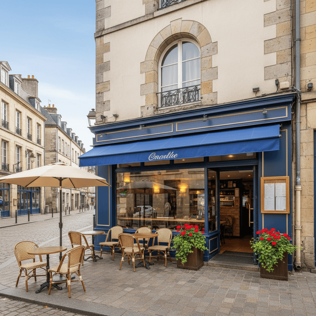 Restaurant 91m² à Rennes : terrasse - licence IV