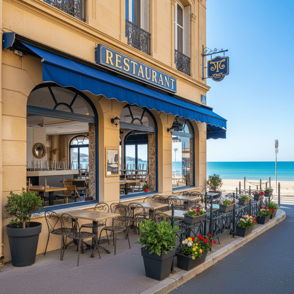 Restaurant à Toulon : terrasse - extraction