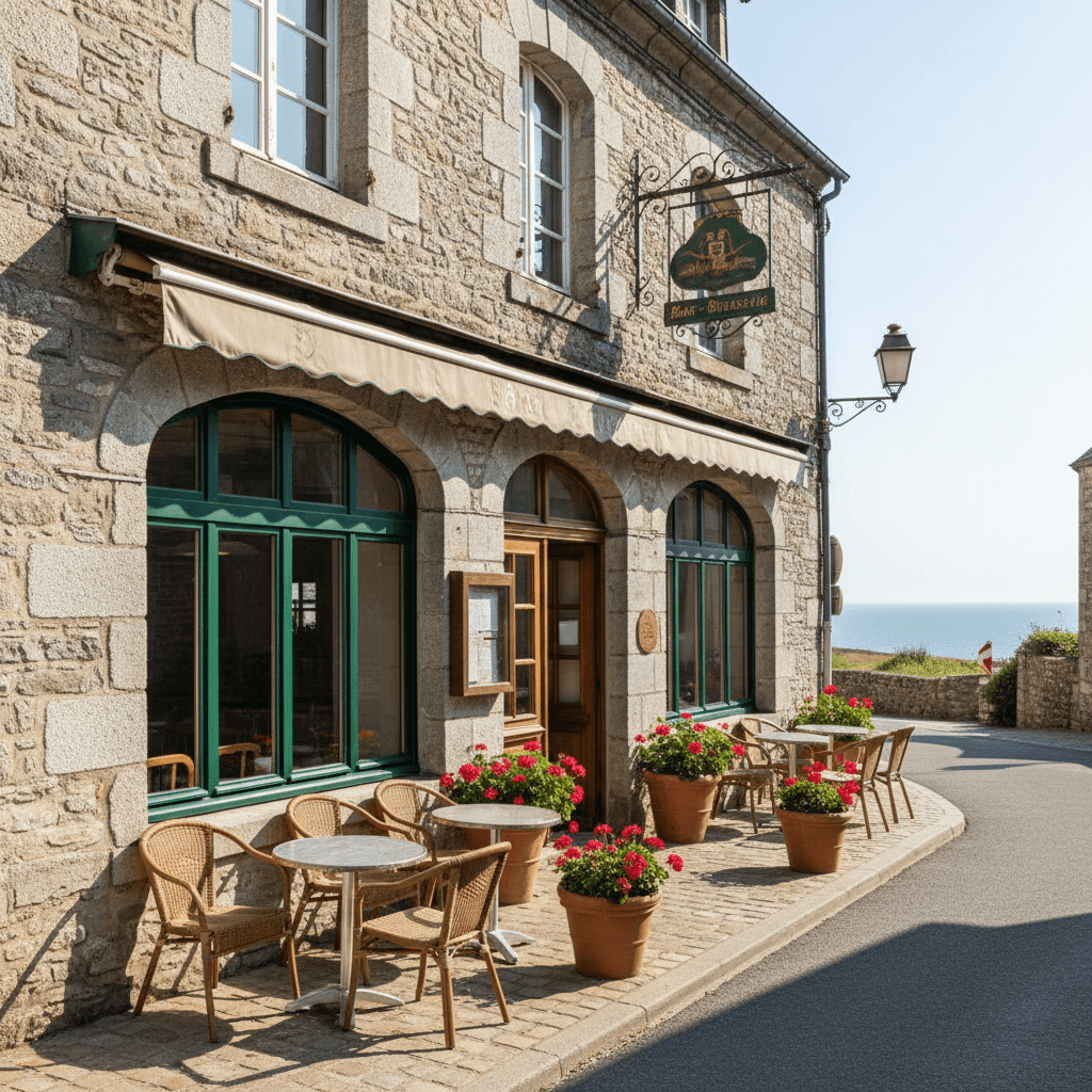 Bar-brasserie 124m² à Genêts : terrasse - licence IV