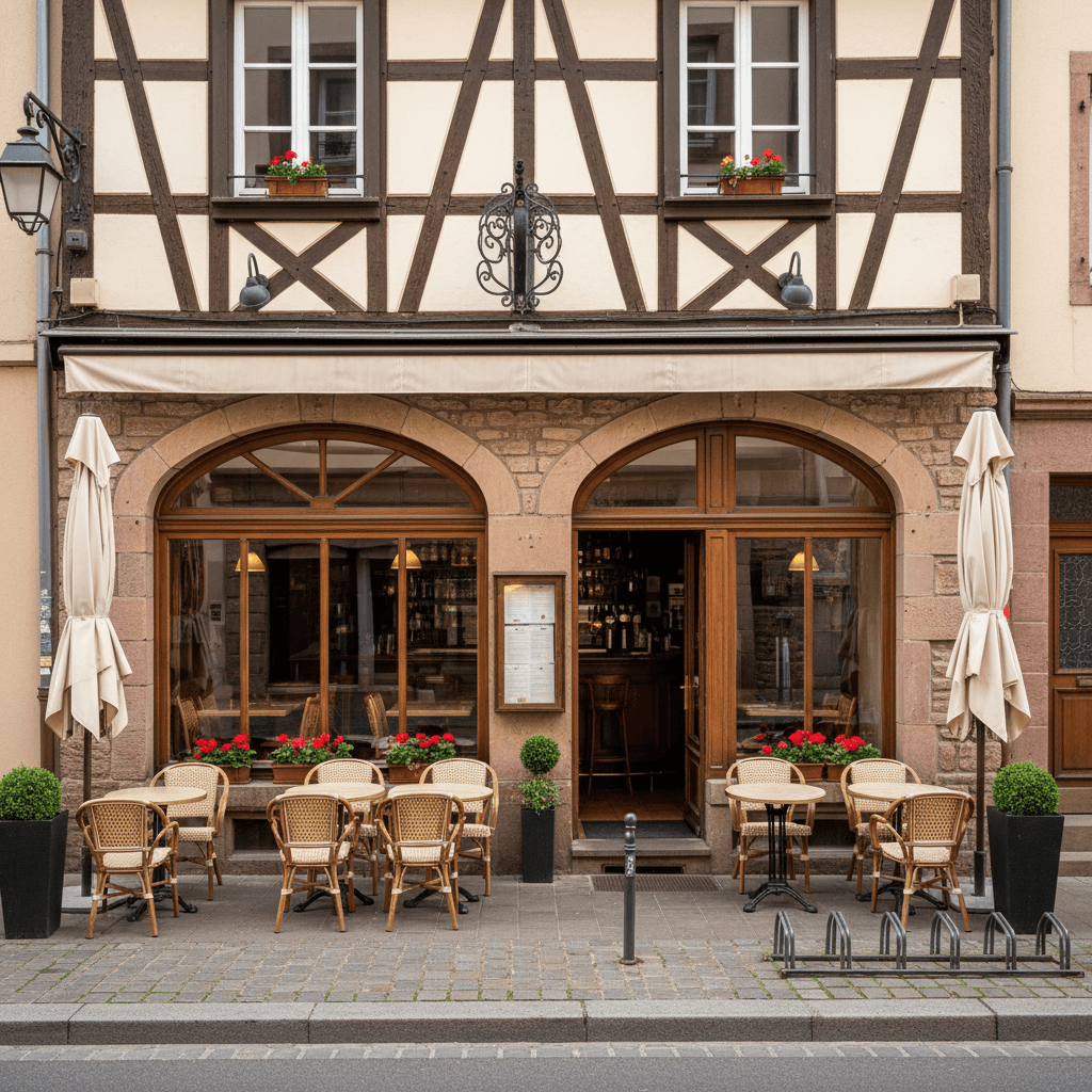 Restaurant 100m² à Strasbourg : terrasse - extraction