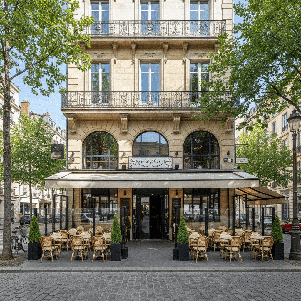 Restaurant 158m² à Lyon : terrasse - licence IV