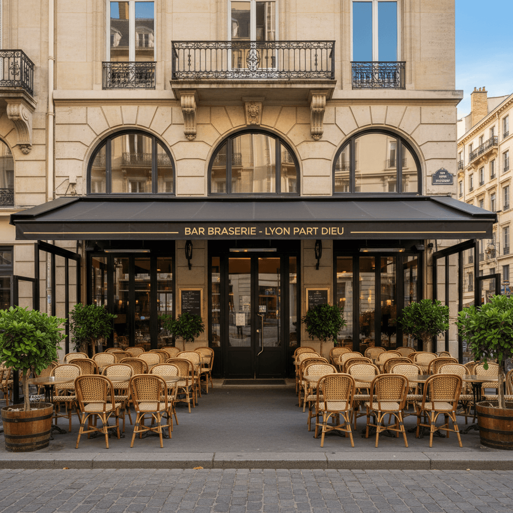 Bar-brasserie 100m² à Lyon : terrasse - licence IV