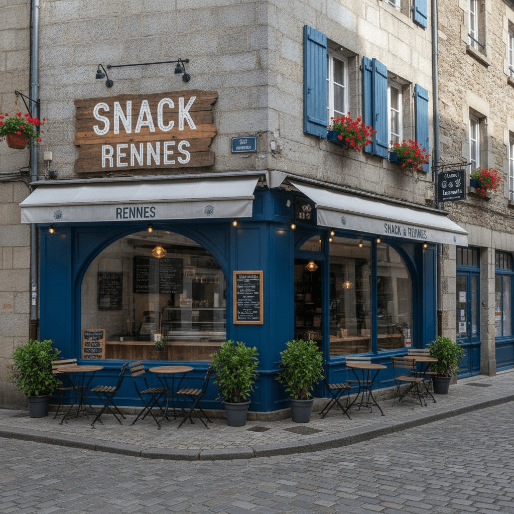 Snack à Rennes : terrasse