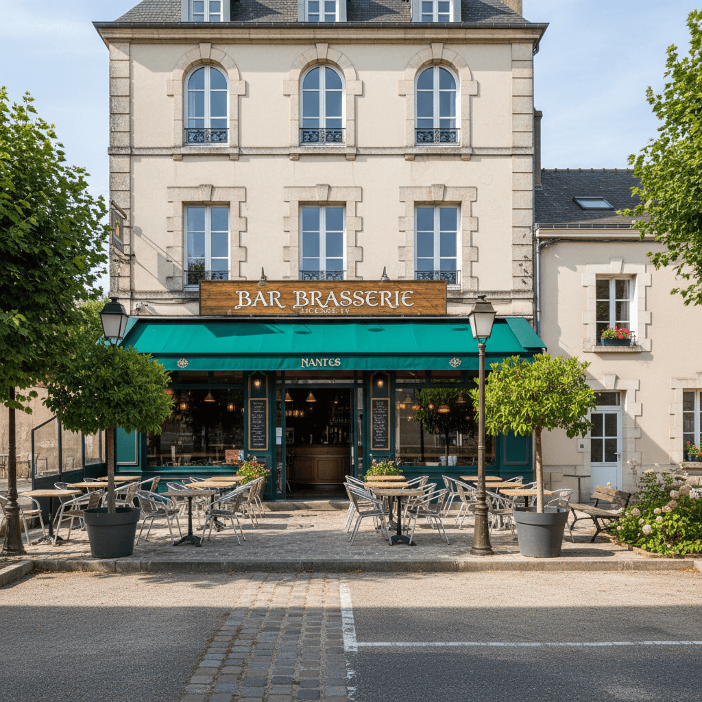 Bar-brasserie à Nantes : terrasse - licence IV