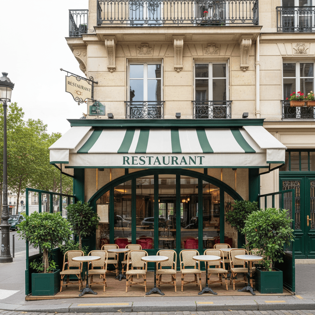 Restaurant 50 couverts à Paris : terrasse - licence IV