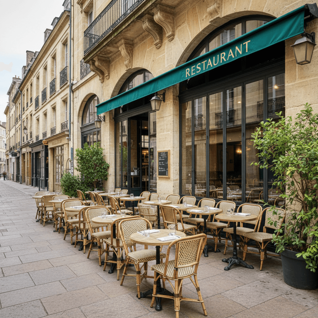 Restaurant 95m² à Bordeaux : terrasse - licence IV