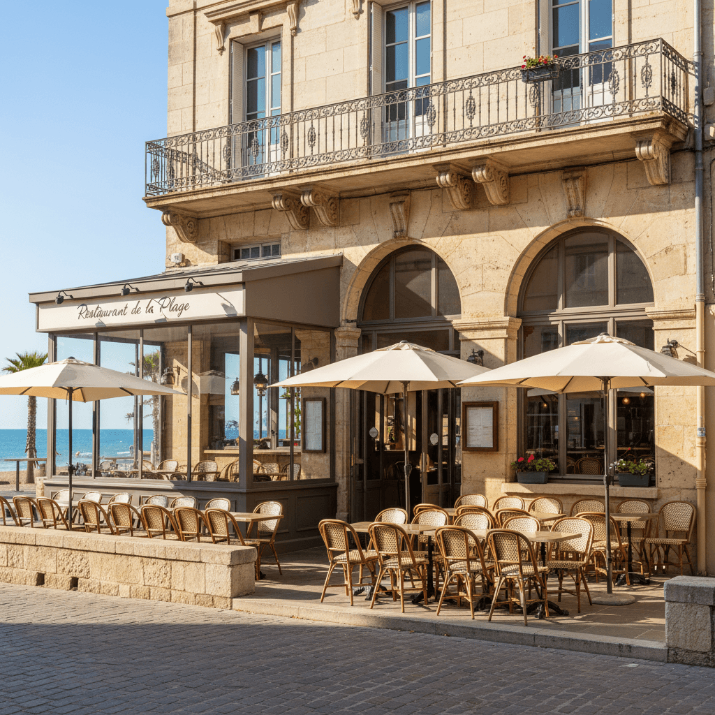 Restaurant à Montpellier : terrasse - extraction