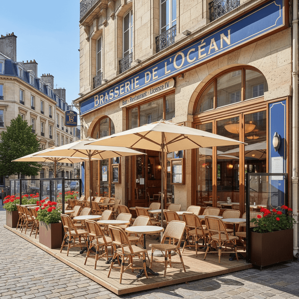 Bar-brasserie à Nantes : terrasse - licence IV