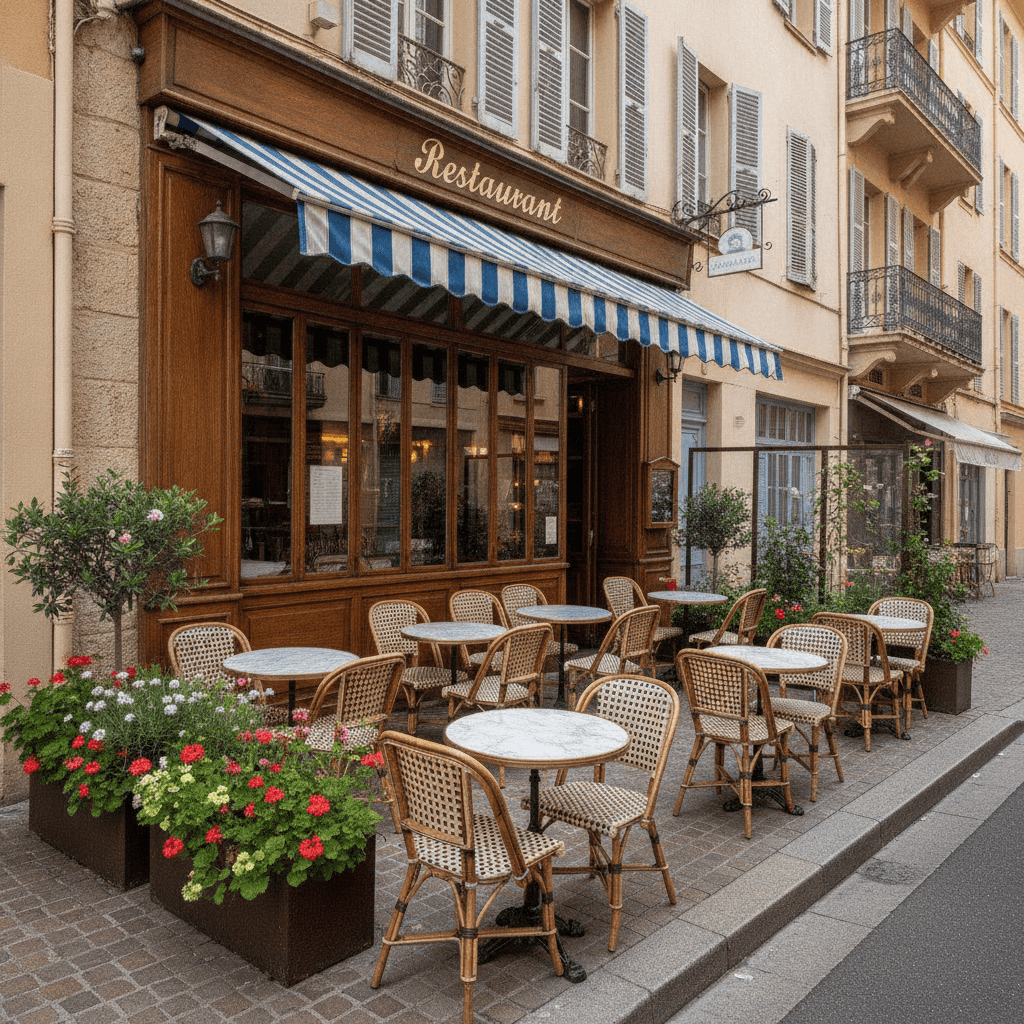 Restaurant 60m² à Nice : terrasse - licence IV