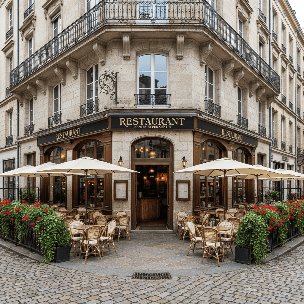 Restaurant 160m² à Nantes : terrasse - extraction
