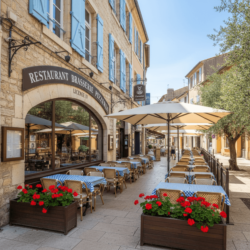 Restaurant à Toulon : terrasse - licence IV