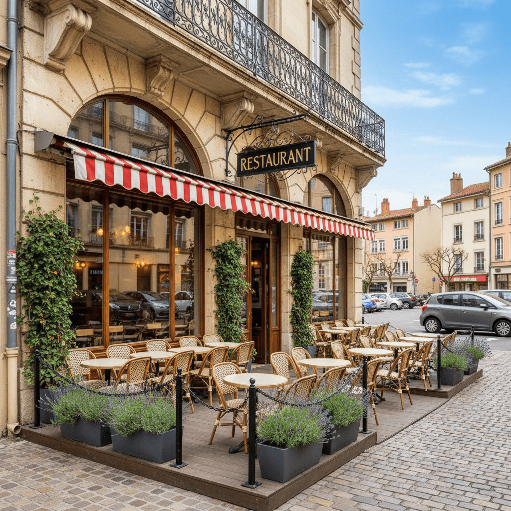Restaurant à Lyon : terrasse - licence IV