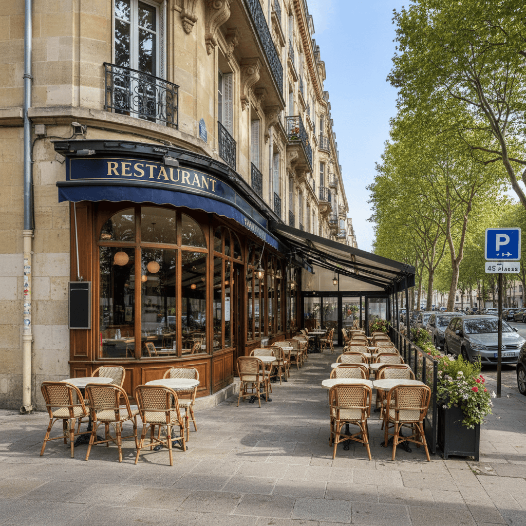 Restaurant 300m² à Bordeaux : terrasse - licence IV