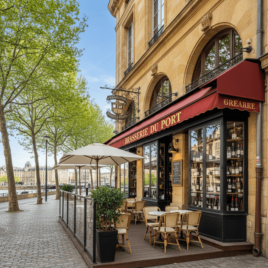 Bar-brasserie 455m² à Bordeaux : terrasse - licence IV