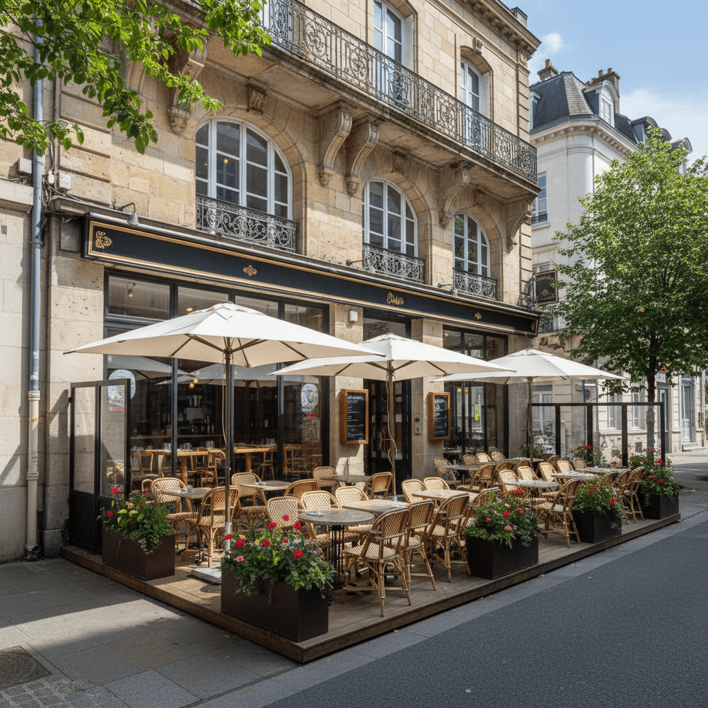 Restaurant 150m² à Nantes : terrasse - licence IV