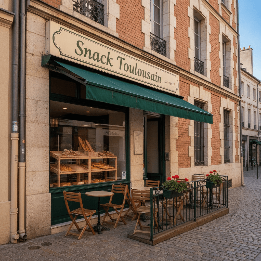 Snack 84m² à Toulouse : terrasse - licence IV