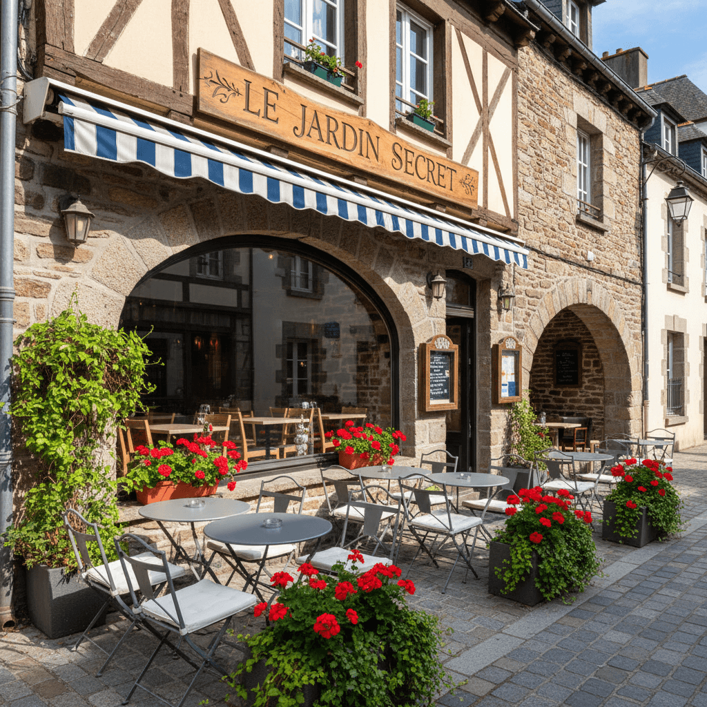 Restaurant à Vannes : terrasse - extraction
