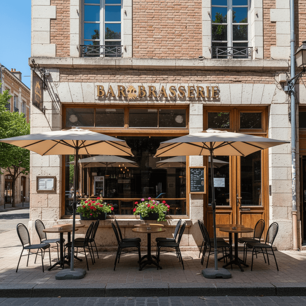 Bar-brasserie 100m² à Toulouse : terrasse - licence IV