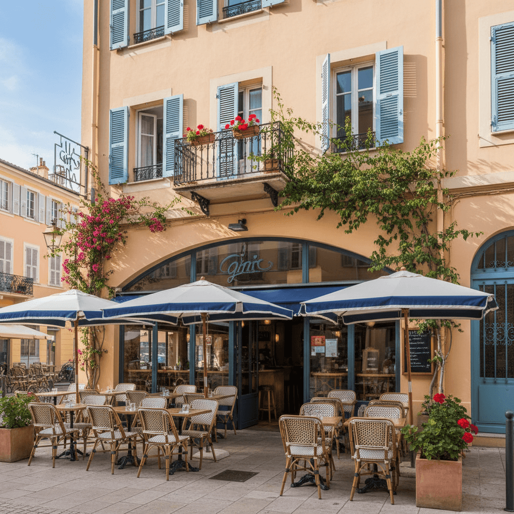 Restaurant 85m² à Nice : terrasse - extraction