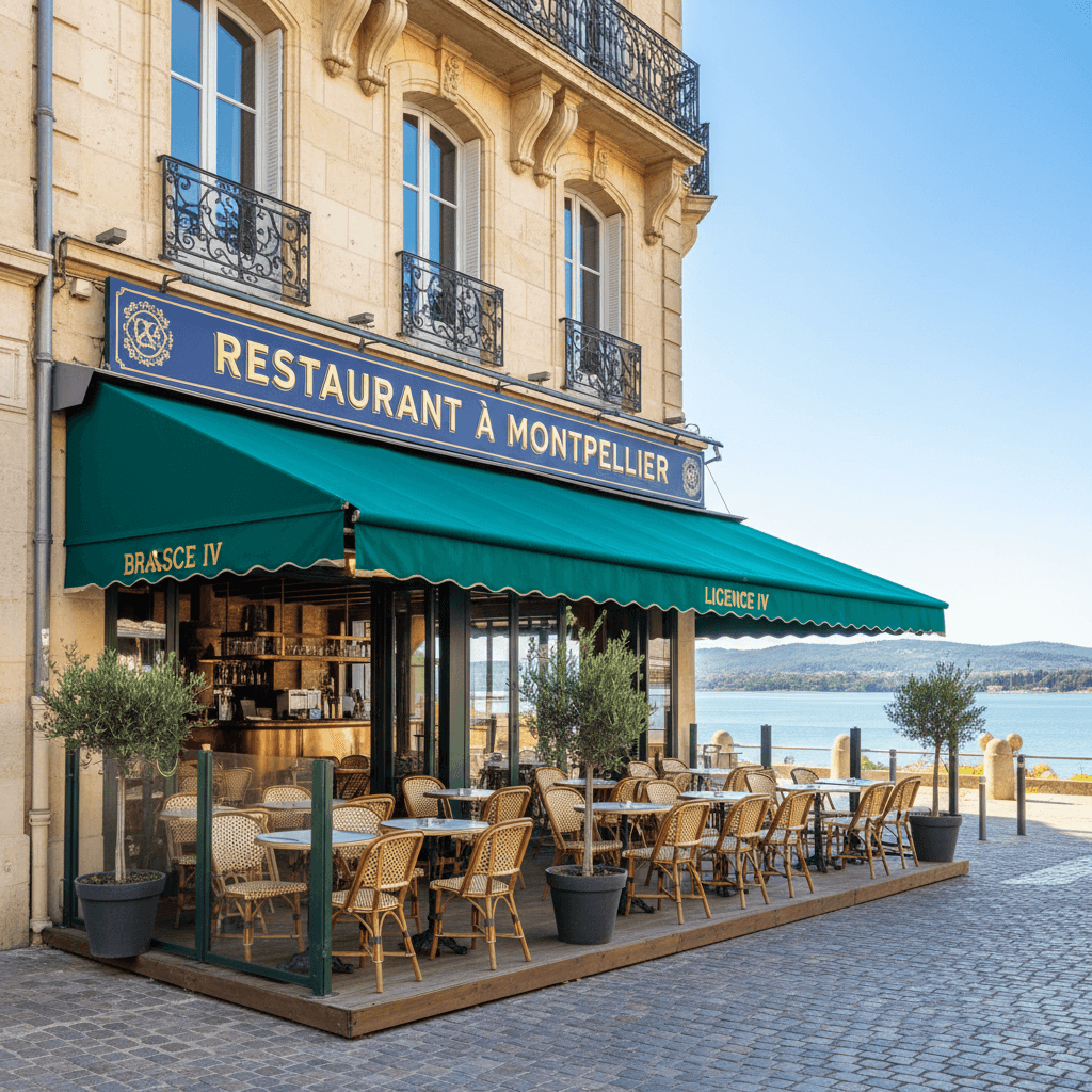 Restaurant à Montpellier : terrasse - licence IV