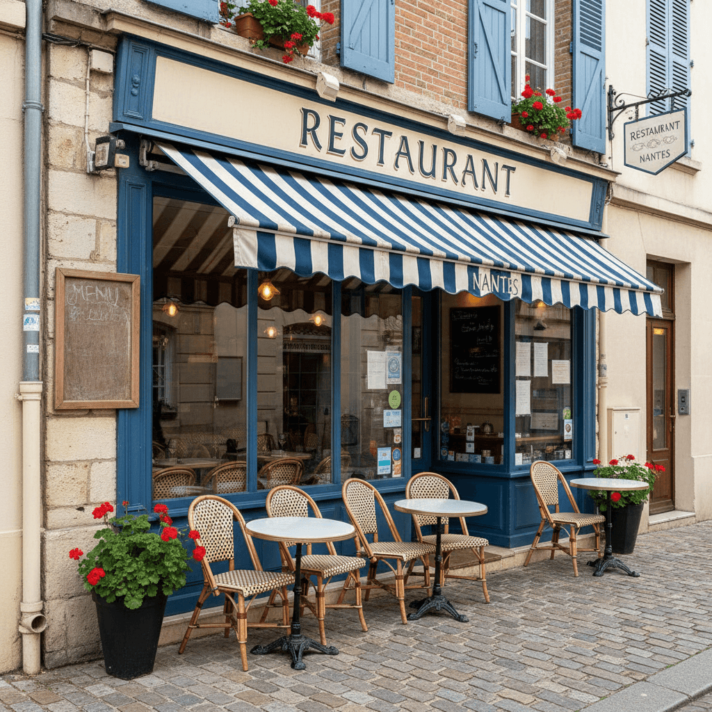 Restaurant 50m² à Nantes : terrasse - extraction
