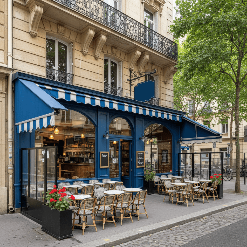 Bar-brasserie 48m² à Lyon : terrasse - licence IV