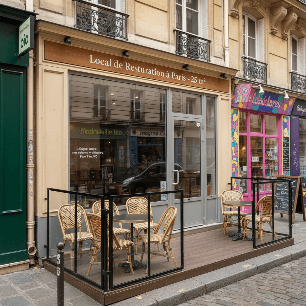 Local de Restauration à Paris - 25 m²