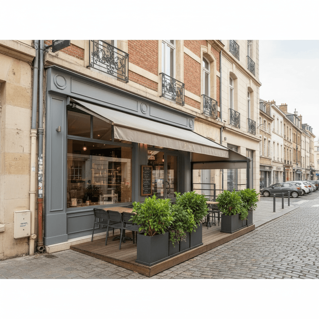 Bar-brasserie à Lille : terrasse - licence IV