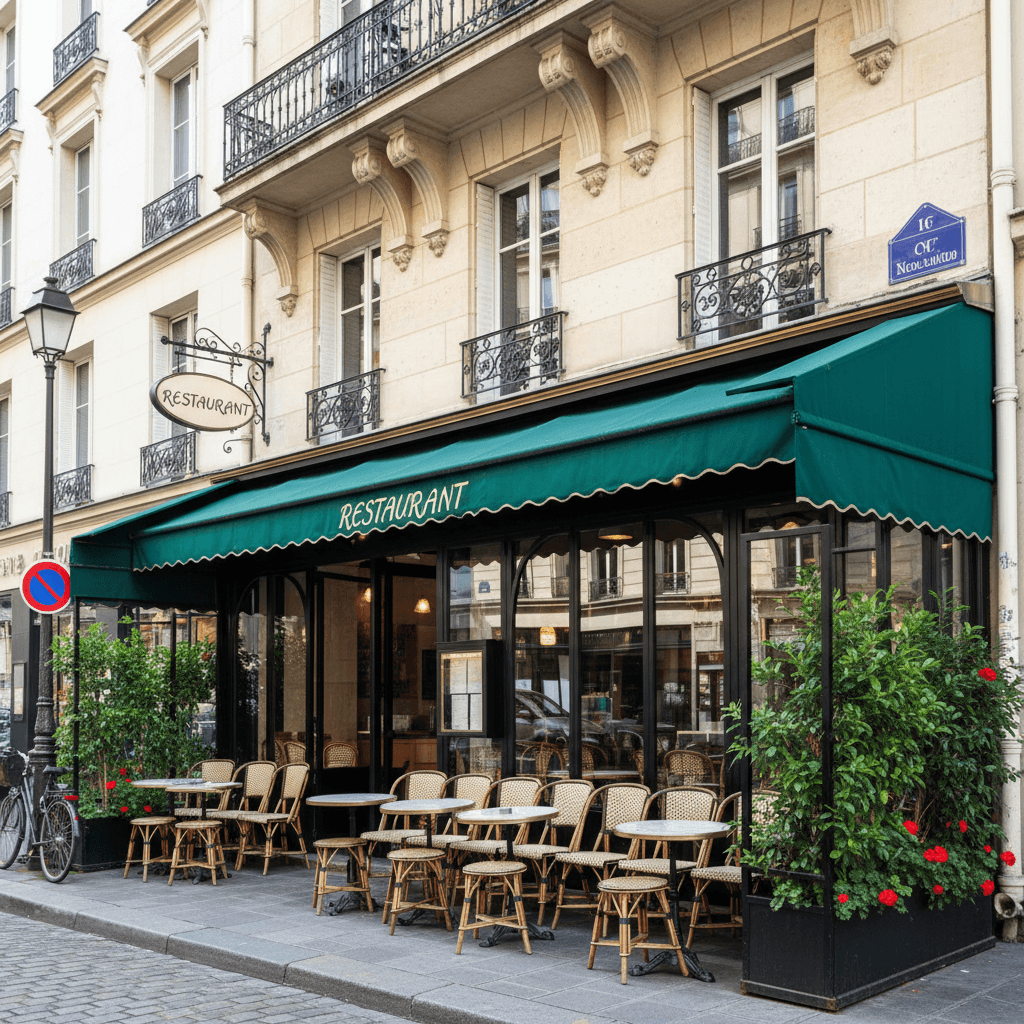 Restaurant 377m² à Paris : extraction