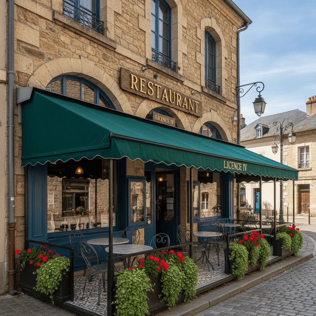Restaurant à Meyrueis : terrasse - licence IV