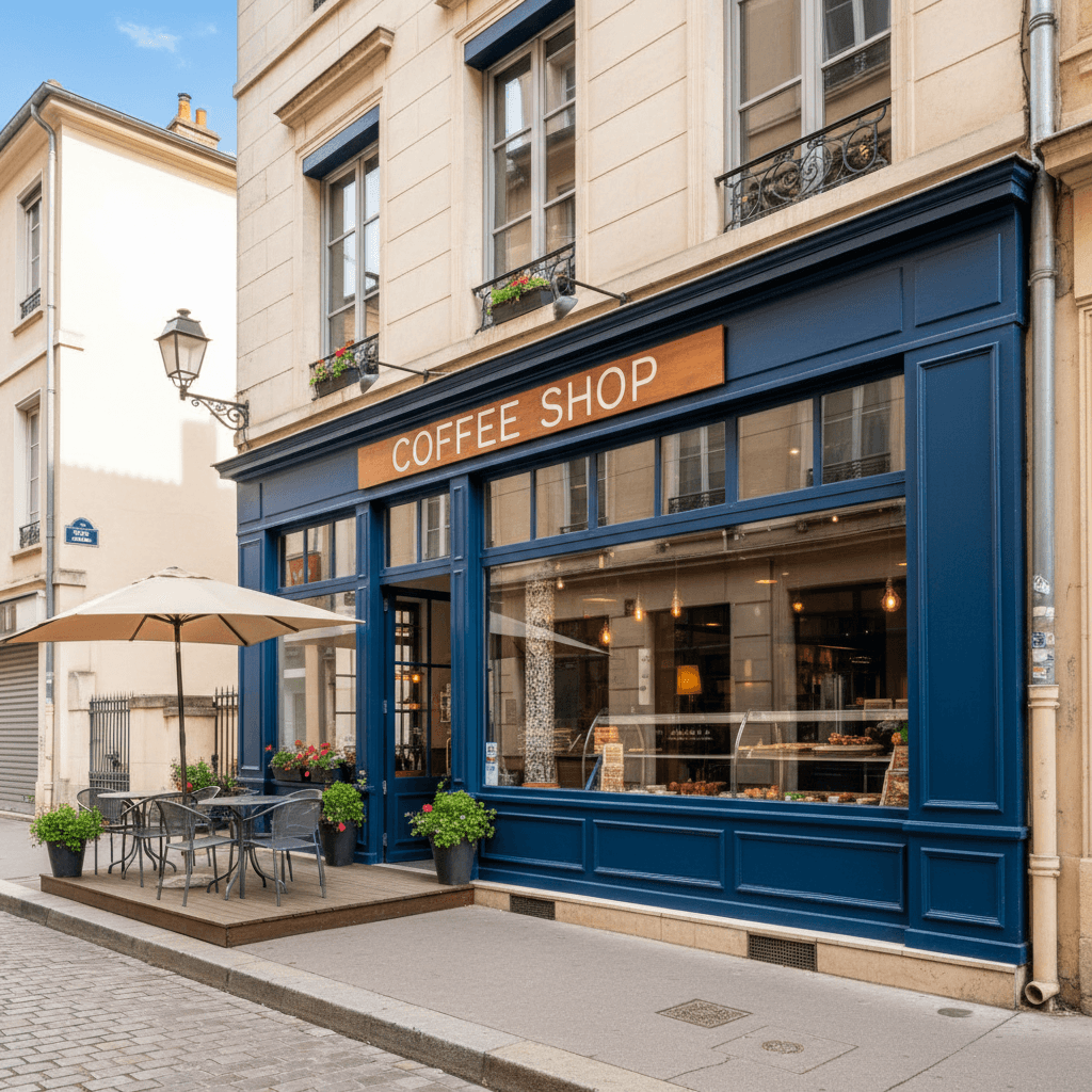 Snack 120m² à Lyon : terrasse