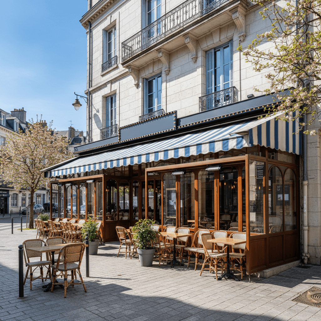 Bar-brasserie 240m² à Nantes : terrasse - licence IV