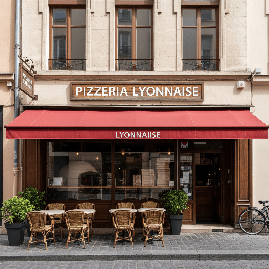 Fast-food à Lyon : terrasse - licence IV