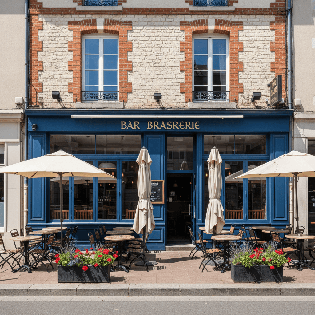 Bar-brasserie 204m² à Nantes : terrasse - licence IV