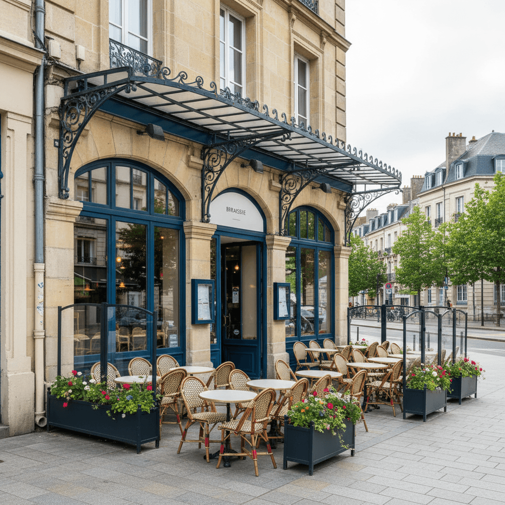 Bar-brasserie 450m² à Nantes : terrasse - licence IV