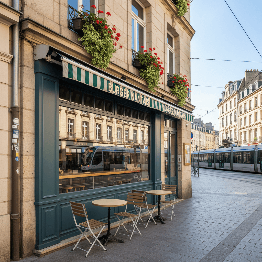 Fast-food à Nantes : terrasse - licence IV